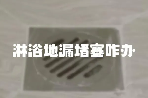 淋浴地漏堵塞咋辦