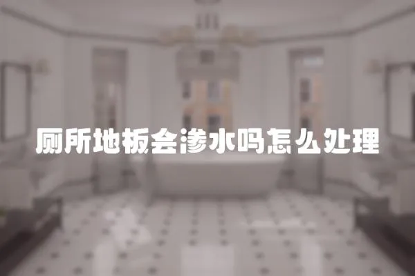 廁所地板會滲水嗎怎么處理