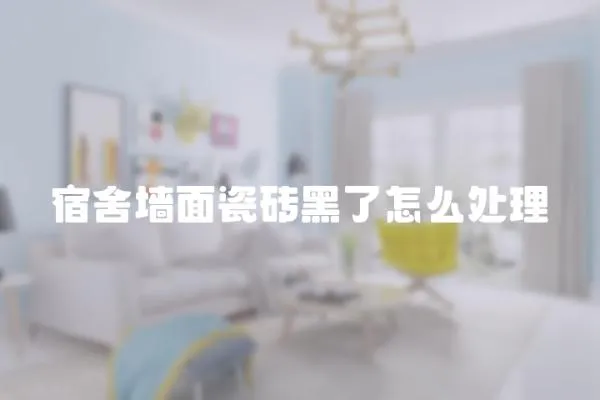 宿舍墻面瓷磚黑了怎么處理
