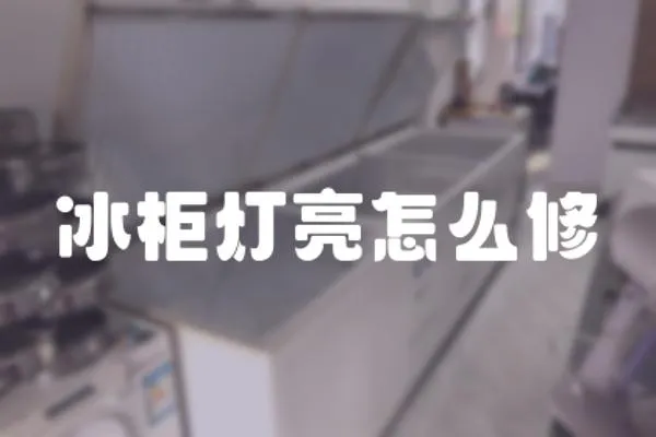 冰柜燈亮怎么修