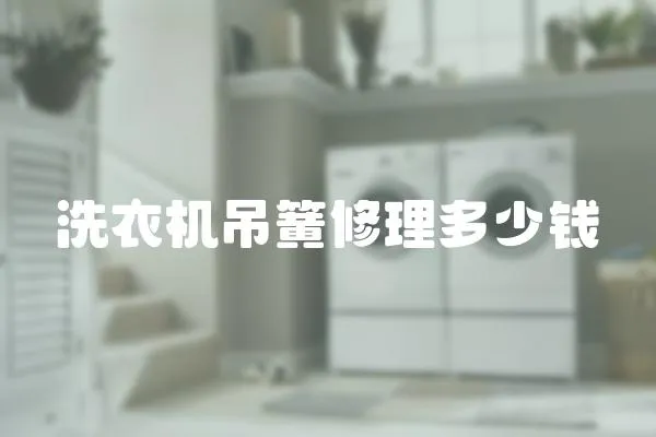 洗衣機吊簧修理多少錢