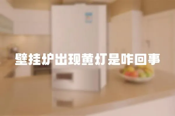 壁掛爐出現(xiàn)黃燈是咋回事