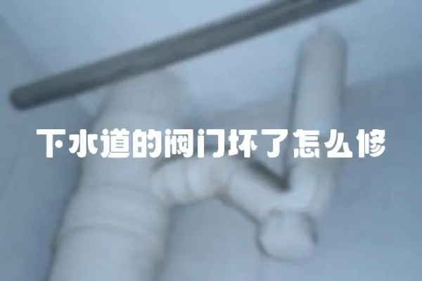 下水道的閥門壞了怎么修