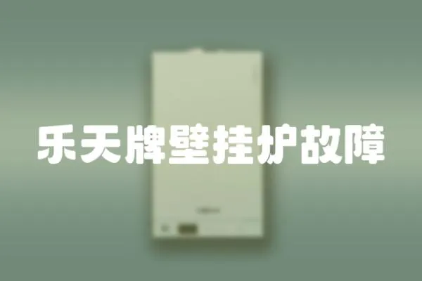 樂天牌壁掛爐故障