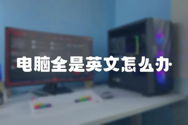 電腦全是英文怎么辦