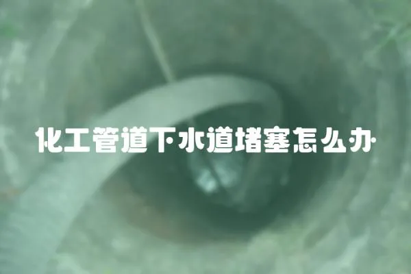 化工管道下水道堵塞怎么辦