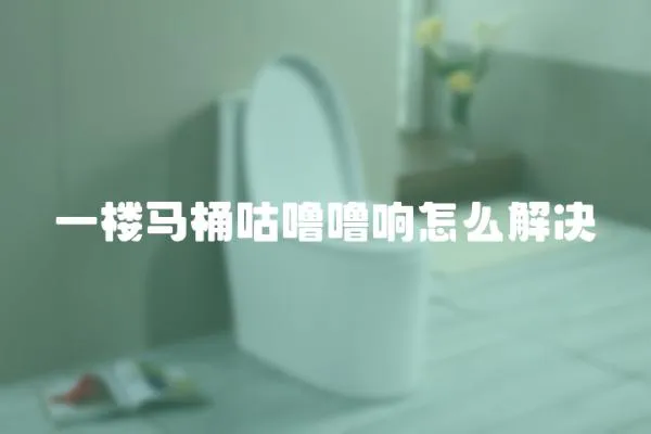 一樓馬桶咕嚕嚕響怎么解決