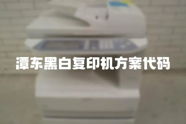 潭東黑白復印機方案代碼