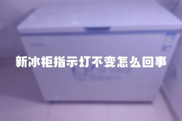 新冰柜指示燈不變怎么回事