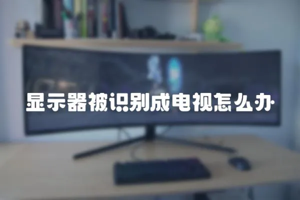 顯示器被識別成電視怎么辦