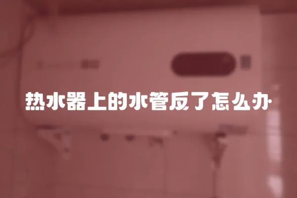 熱水器上的水管反了怎么辦
