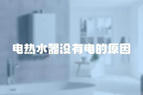 電熱水器沒有電的原因