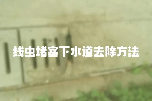 線蟲堵塞下水道去除方法