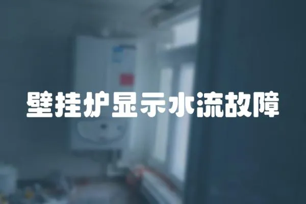 壁掛爐顯示水流故障