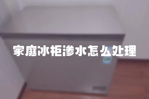 家庭冰柜滲水怎么處理