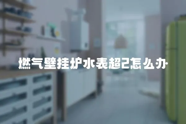 燃氣壁掛爐水表超2怎么辦