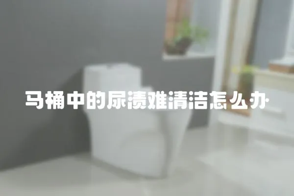 馬桶中的尿漬難清潔怎么辦