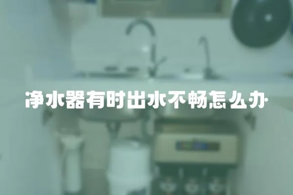 凈水器有時出水不暢怎么辦