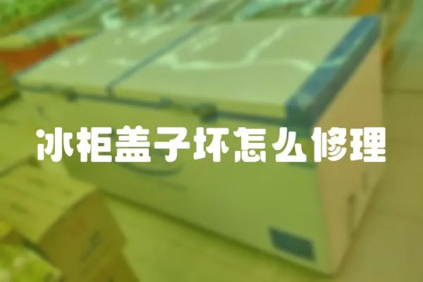 冰柜蓋子壞怎么修理