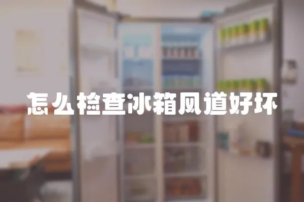 怎么檢查冰箱風道好壞