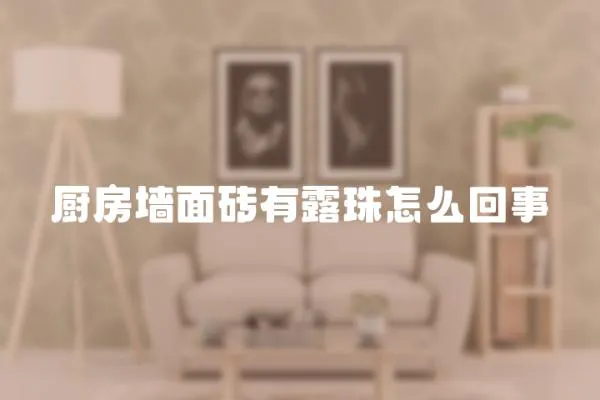 廚房墻面磚有露珠怎么回事