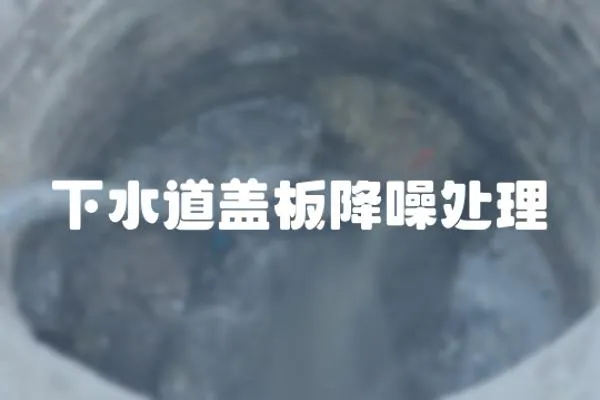 下水道蓋板降噪處理