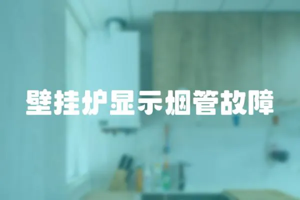 壁掛爐顯示煙管故障