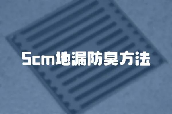 5cm地漏防臭方法