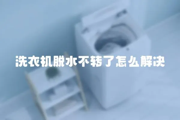 洗衣機(jī)脫水不轉(zhuǎn)了怎么解決