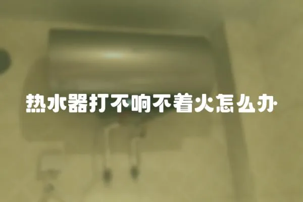 熱水器打不響不著火怎么辦