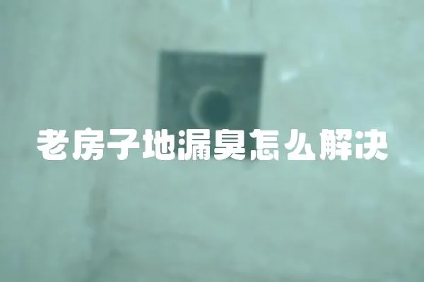 老房子地漏臭怎么解決