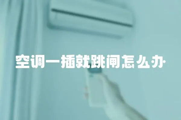 空調(diào)一插就跳閘怎么辦