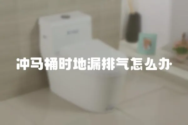 沖馬桶時地漏排氣怎么辦