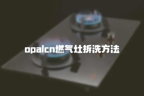 opalcn燃氣灶拆洗方法