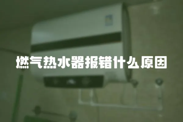 燃气热水器报错什么原因