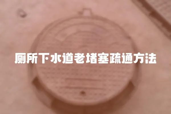 廁所下水道老堵塞疏通方法
