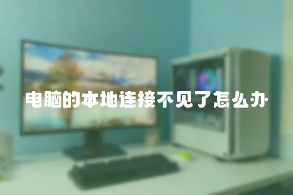 電腦的本地連接不見了怎么辦