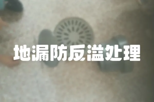 地漏防反溢處理