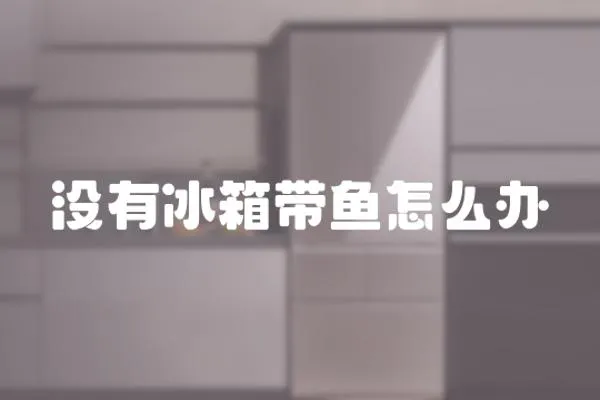 沒有冰箱帶魚怎么辦