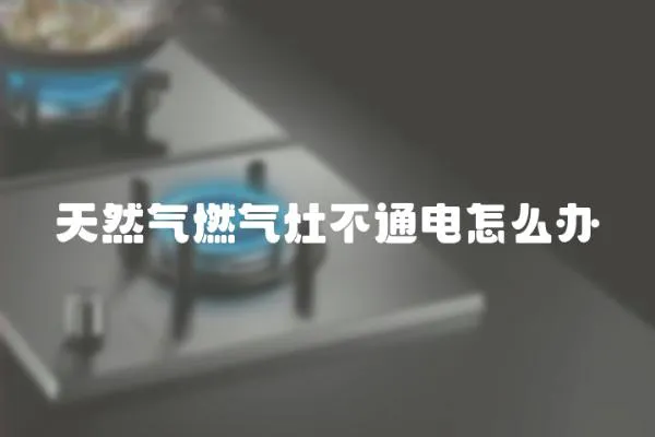 天然氣燃氣灶不通電怎么辦