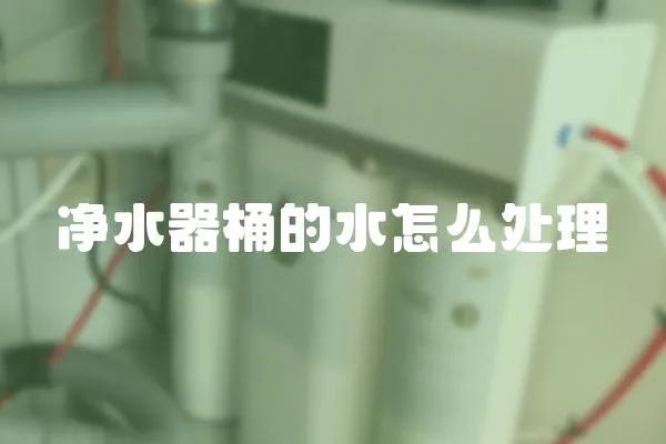 凈水器桶的水怎么處理