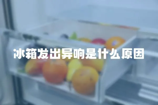 冰箱發出異響是什么原因
