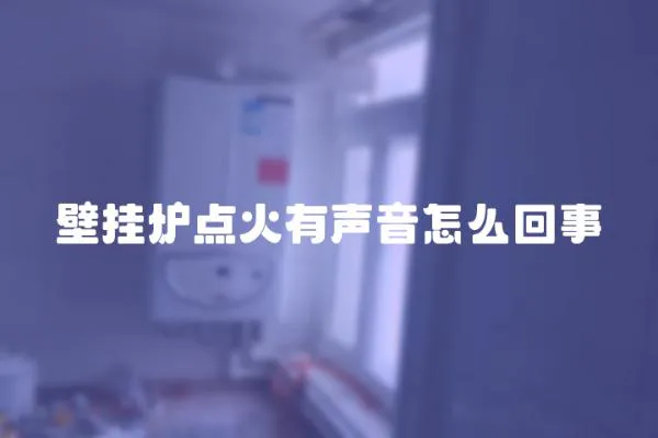 壁掛爐點(diǎn)火有聲音怎么回事