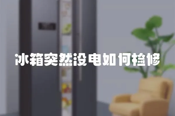 冰箱突然沒電如何檢修