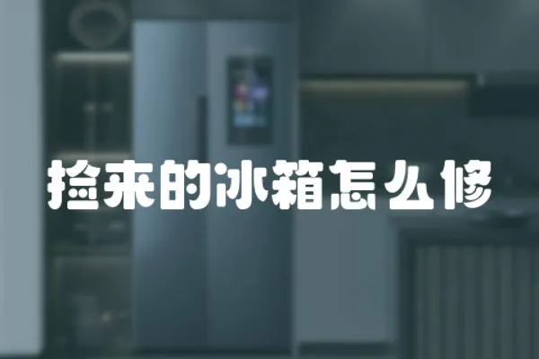 撿來的冰箱怎么修