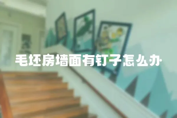 毛坯房墻面有釘子怎么辦