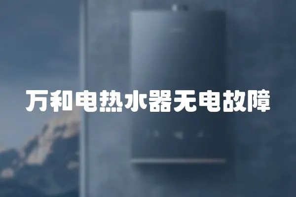 萬和電熱水器無電故障