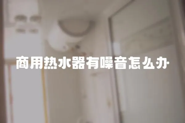商用熱水器有噪音怎么辦