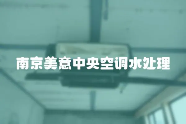 南京美意中央空調水處理