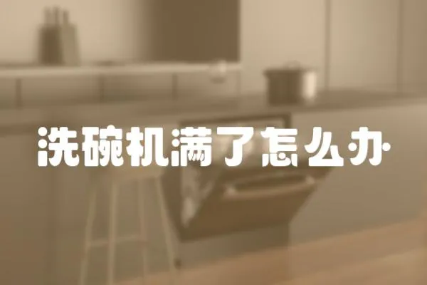 洗碗機(jī)滿了怎么辦